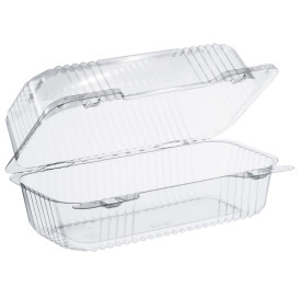 Plastic scharnierende Deli-Container OPS "StaenLock" transparant 707ml (125 stuks) 