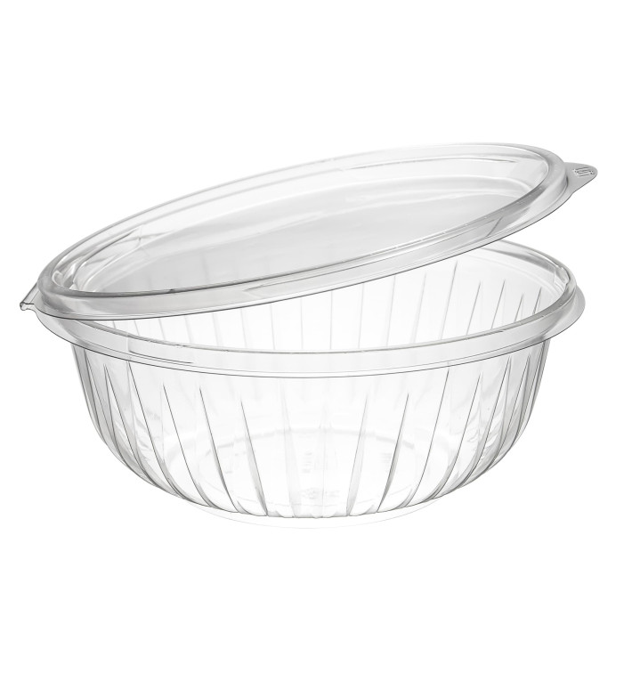 Bol en PET "PresentaBowls" Charnière Plat 950ml (75 Utés) Bol en PET "PresentaBowls" Charnière Plat 950ml (75 Utés)