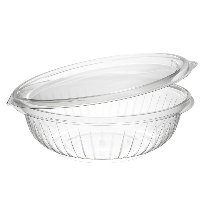 Bol en PET "PresentaBowls" Charnière Plat 710ml (150 Utés) Bol en PET "PresentaBowls" Charnière Plat 710ml (150 Utés)