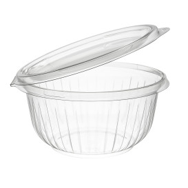 Bol en PET "PresentaBowls" Charnière Plat 475ml (300 Utés)