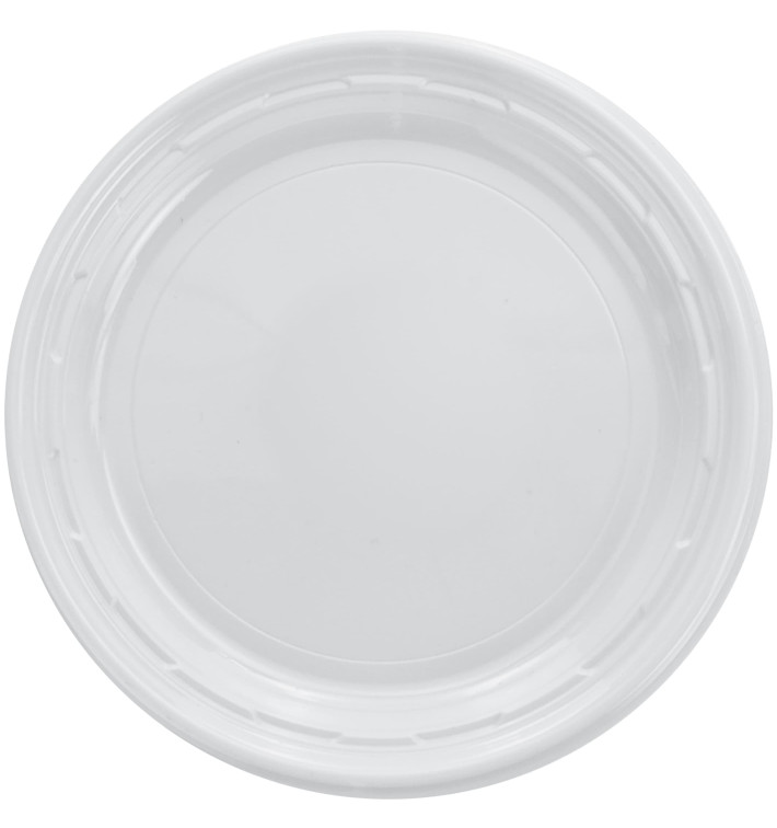 Assiette en Plastique PS "Famous Impact" Blanc Ø180mm (125 Unités)