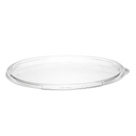 Plastic PET Deksel voor Saladekom Plat transparant Ø18,3cm (252 stuks)