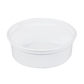 Récipient en Plastique PP "Deli" 8Oz/266ml Blanc Ø120mm (25 Unités)