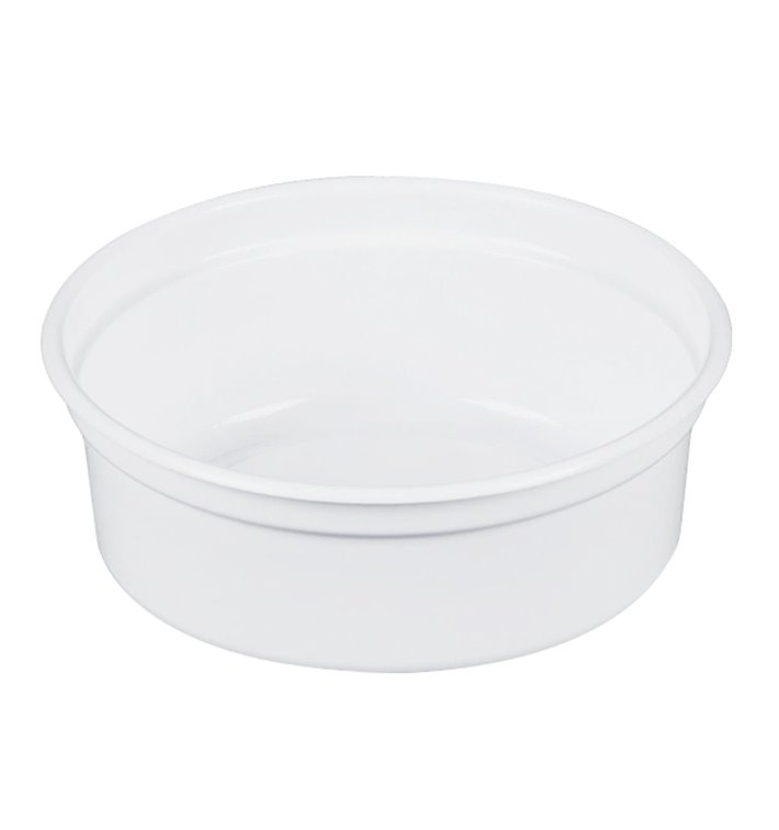 Plastic deli Container PP "Deli" 8Oz/266ml wit Ø12cm (25 stuks) Plastic deli Container PP "Deli" 8Oz/266ml wit Ø12cm (25 stuks)