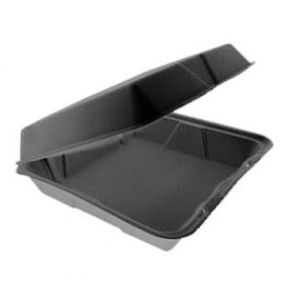 Boîte en FOAM MenuBox Détachable Noir 240x235mm (100 Utes)