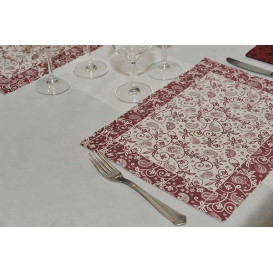 Set de Table 30x40cm "Cachemire" Bordeaux 50g (500 Utés)