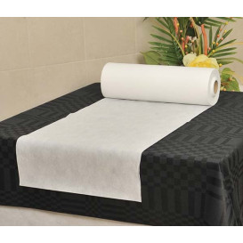Novotex tafel loper wit 55g P30cm 0,4x48m (1 stuk) 