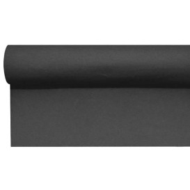 Chemin de Table Airlaid Noir Prédécoupé 0,4x48m (1 Uté)