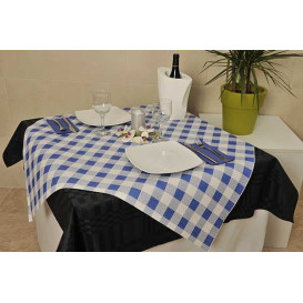 Nappe en papier 1x1m "Carrés Bleus" 40g (400 Unités)