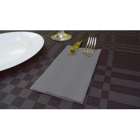 Serviette Kangourou en Airlaid Gris 40x40cm (480 Unités)