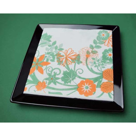 Serviette Papier molletonnée "Printemps" 40x40 (600 Utés)