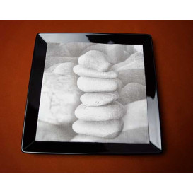 Papieren servet dubbel punt "Zen" 40x40cm (600 stuks)