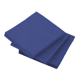 Papieren servet Micropunt blauw 20x20cm 2C (100 stuks) 