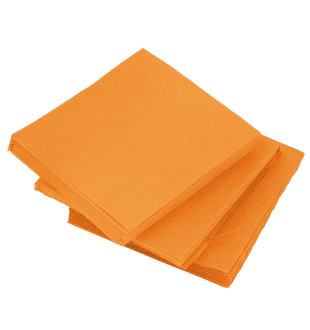 Serviette en Papier Micro Point 20x20cm Orange (2.400 Utés)