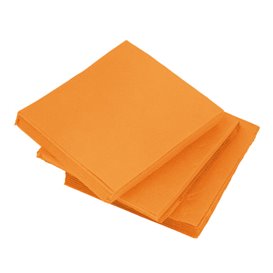 Serviette en Papier Micro Point 20x20cm Orange (100 Utés)
