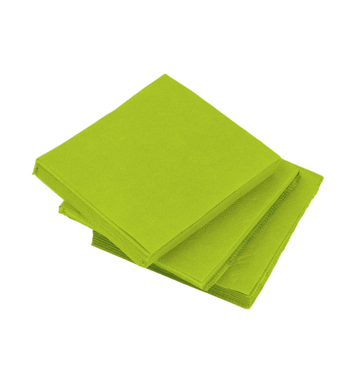 Serviette en Papier Micro Point 20x20cm Pistache (2.400 Utés) Serviette en Papier Micro Point 20x20cm Pistache (2.400 Utés)