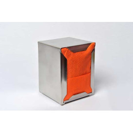 Papieren servet "Miniservis" oranje 17x17cm (160 stuks) 