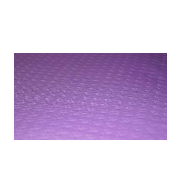 Papieren tafelkleed rol lila 1x100m. 40g (1 stuk) Papieren tafelkleed rol lila 1x100m. 40g (1 stuk)