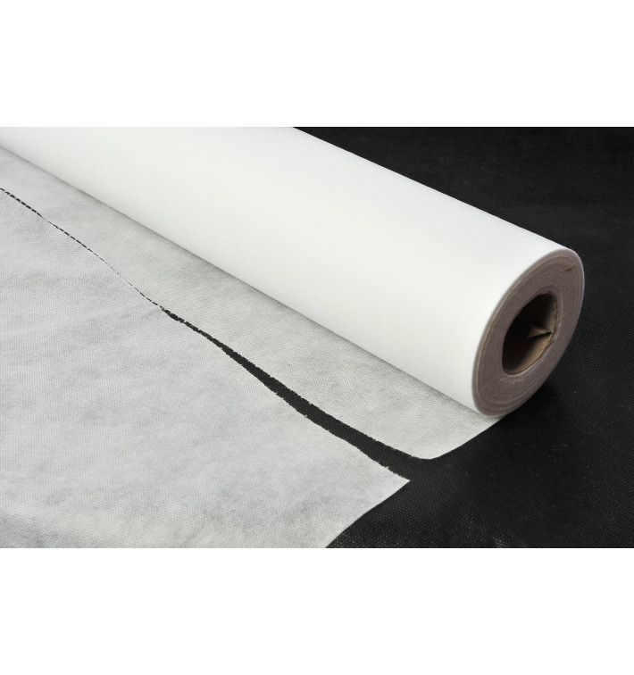 Nappe Rouleau PP Non Tissé Blanc 1,2x48m 55g (1 Uté) Nappe Rouleau PP Non Tissé Blanc 1,2x48m 55g (1 Uté)