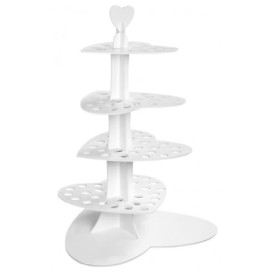 Etalerende stand voor voorgerechten en kegels "Love" 75cm (5 stuks)