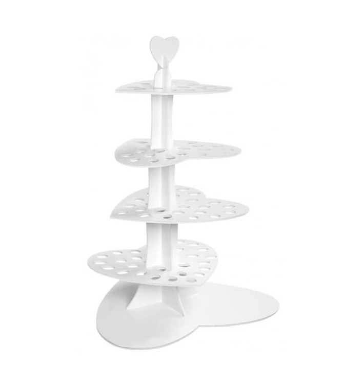 Etalerende stand voor voorgerechten en kegels "Love" 75cm (5 stuks)