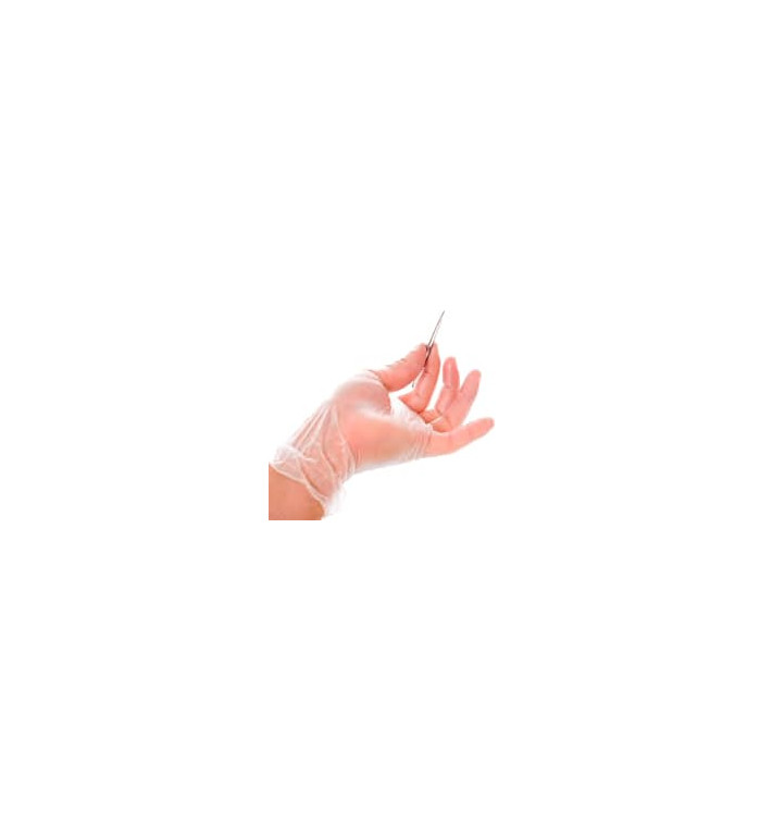 Vinenl handschoenenen met Talk transparant maat S (100 stuks) Vinenl handschoenenen met Talk transparant maat S (100 stuks)