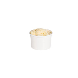 Pot en Carton Blanc 8Oz/273ml Ø9,1cm (25 Unités)