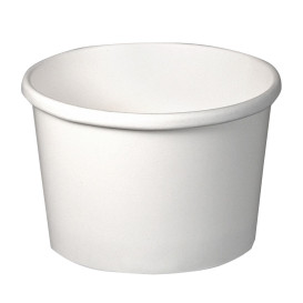 Pot en Carton Blanc 8Oz/273ml Ø9,1cm (25 Unités)