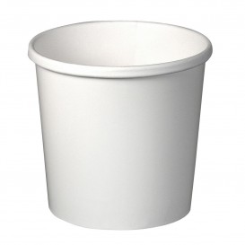 Papieren Container wit 12Oz/355ml Ø9,1cm (500 stuks)