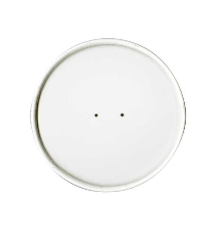 Couvercle Plat en Papier Blanc Ø9,8cm (25 Unités) Couvercle Plat en Papier Blanc Ø9,8cm (25 Unités)