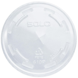 Couvercle Plat avec Passage PET Cristal Ø7,8cm (1000 Utés)