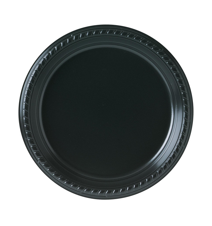 Assiette Plastique Party PS Plate Noir Ø230mm (500 Unités) Assiette Plastique Party PS Plate Noir Ø230mm (500 Unités)