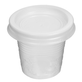 Couvercle Plastique PS Gobelet 80/100ml Ø5,7cm (100 Utés)