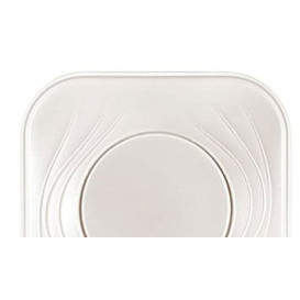 Assiette Plastique PP "X-Table" Carré Perle 180mm (8 Utés)