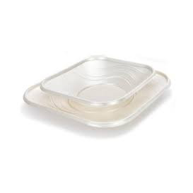 Assiette Plastique PP "X-Table" Carré Perle 180mm (8 Utés)