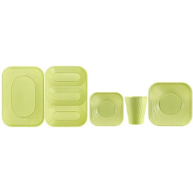 Plateau PP "X-Table" 3C citron vert 330x230mm (2 Utés)