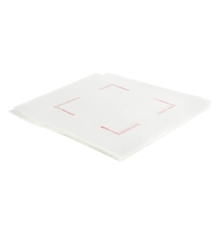 Papieren servet Sulfiet plat wit 30x30cm (750 stuks) Papieren servet Sulfiet plat wit 30x30cm (750 stuks)