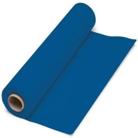 Papieren tafelkleed rol blauw 1x100m. 40g (6 stuks)