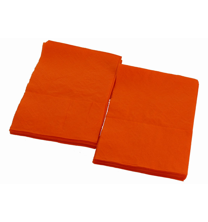 Papieren servet "Miniservis" oranje 17x17cm (160 stuks) 