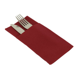 Serviette Kangourou en Airlaid Rouge 40x40cm (30 Unités)