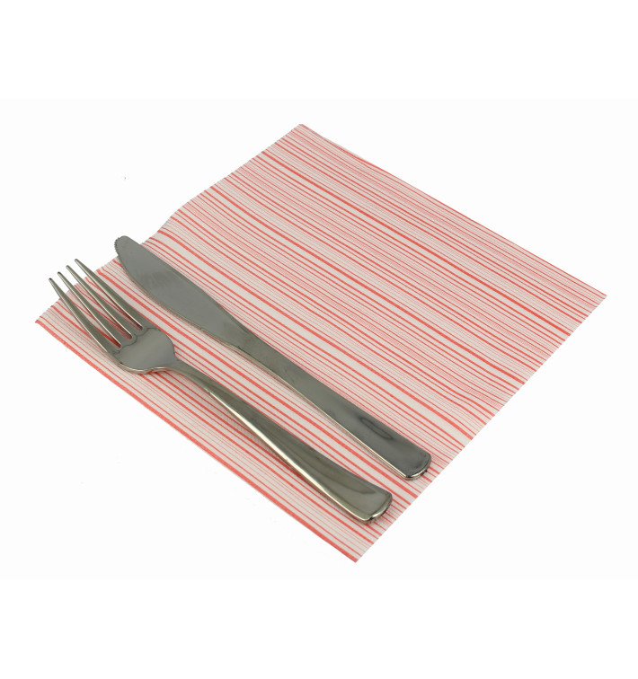 Serviette Papier molletonnée "Basic Rouge" 40x40 (50 Utés) Serviette Papier molletonnée "Basic Rouge" 40x40 (50 Utés)