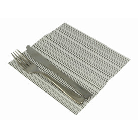 Airlaid Servetten "Basic" zwart 40x40cm (50 stuks) 