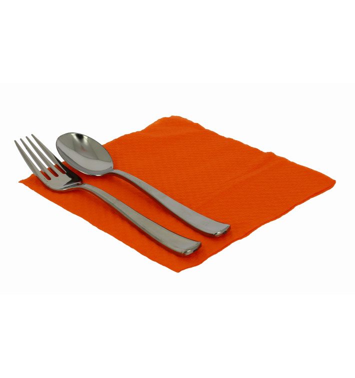 Papieren servet oranje 33x33cm 1-laags (3360 stuks)