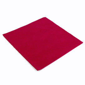 Serviette Papier Bordeaux 2E Molletonnée 33x33cm (50 Unités)