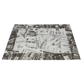 Papieren Placemats 30x40cm "Prensa" zwart 50g (500 stuks) 