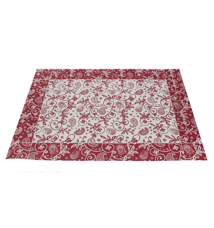 Papieren Placemats 30x40cm "Cachemir" bordeauxrood 50g (2500 stuks) Papieren Placemats 30x40cm "Cachemir" bordeauxrood 50g (2500 stuks)