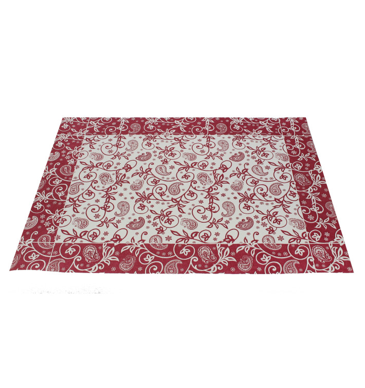 Papieren Placemats 30x40cm "Cachemir" bordeauxrood 50g (500 stuks) 