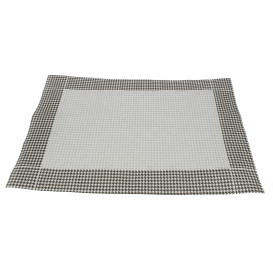 Papieren Placemats 30x40cm "Pata Gallo" zwart 50g (2500 stuks)