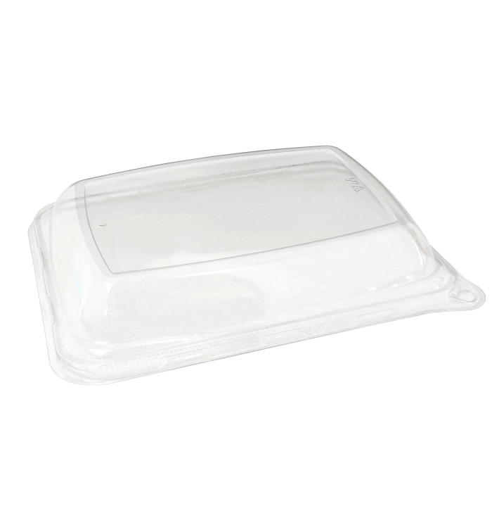 Couvercle PET pour Plateau Canne à Sucre 20x14cm (300 Utés)