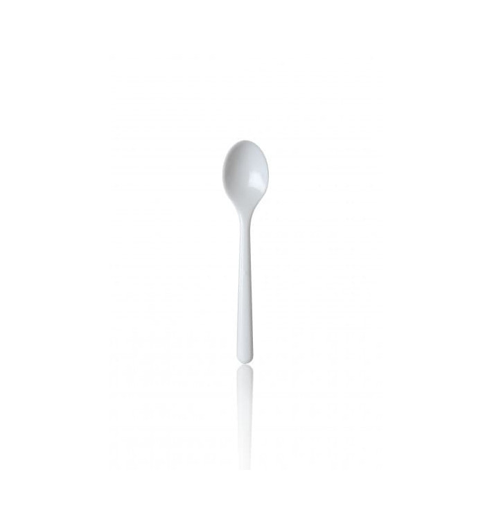 Petite Cuillère Plastique Premium Blanc 130mm (50 Utés)